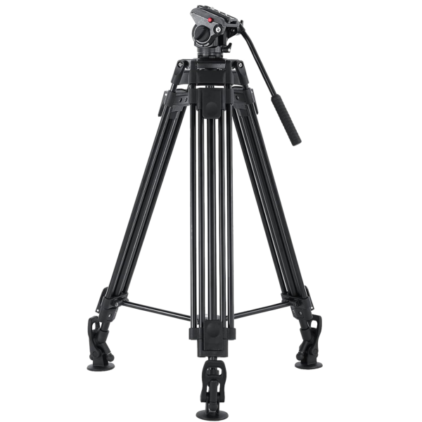 Andoer Alu Videostativ mit 75mm Fluidkopf