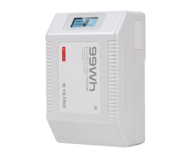 99Wh VILTROX V Mount Akku Battery 6700mAh 14.8V, 2xD-Tap, USB-C