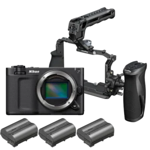 Nikon ZR (Drehfertig). Optional mit E-Mount AF-Adapter