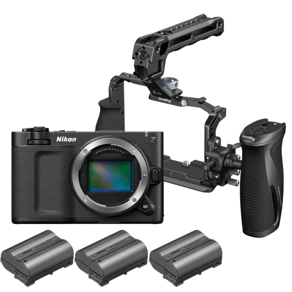 Nikon ZR (Drehfertig). Optional mit E-Mount AF-Adapter