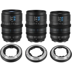 Sirui VP-1 VISION PRIME T1.4 Full-frame Cine Lens Set: 24mm/35mm/50mm