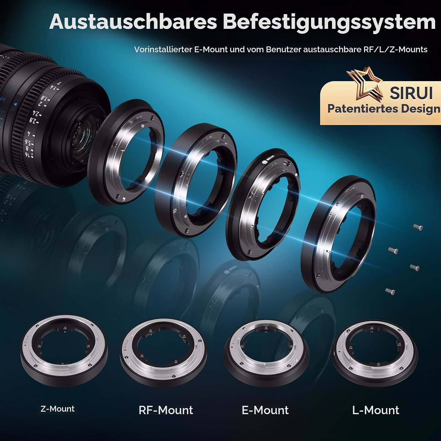 Sirui VP-1 VISION PRIME T1.6/T1.4/T4 Full-frame Cine Lens Set: 15mm/75mm/150mm – Bild 2